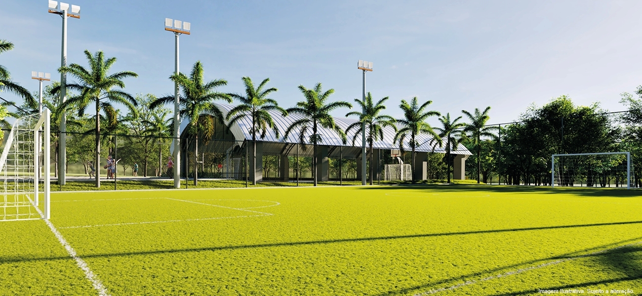 Perspectiva ilustrativa - Campo de Futebol - Eparque Rio Preto Leste
